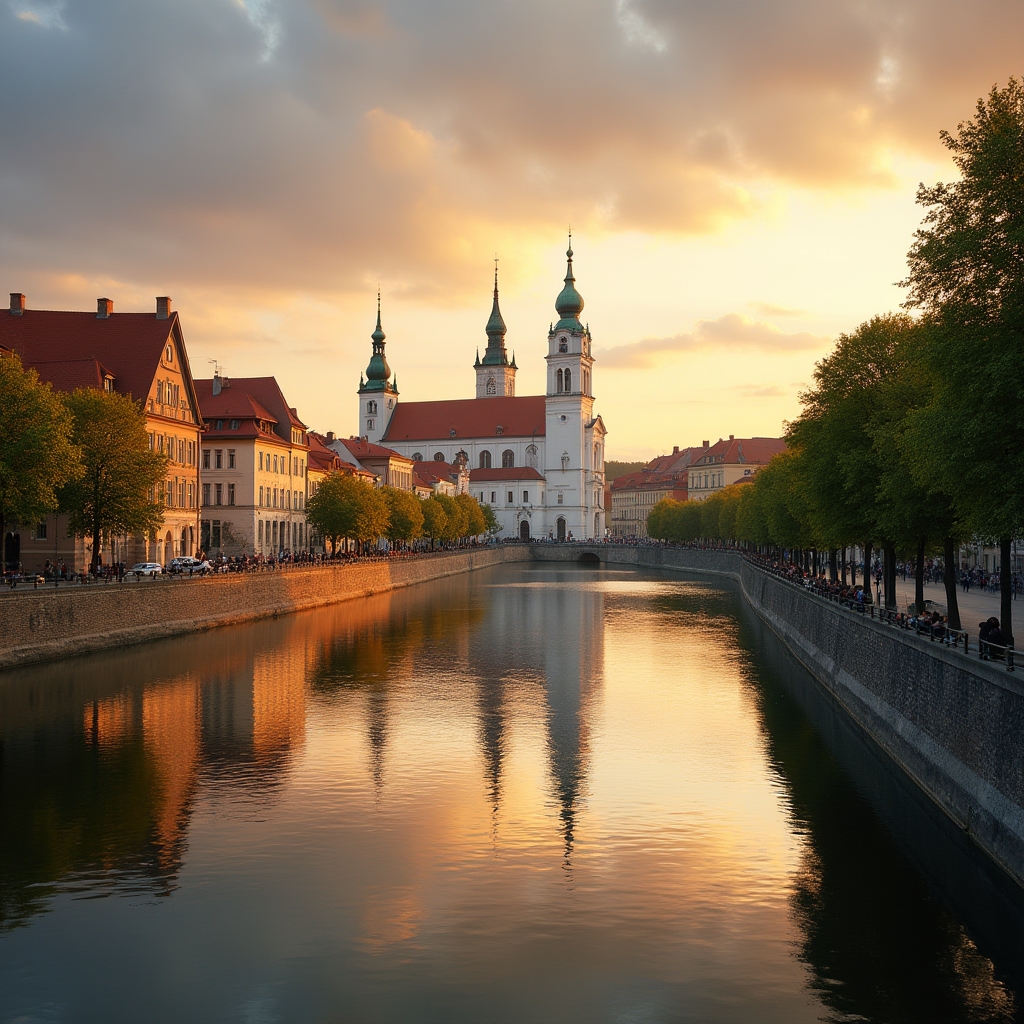 Pohled na centrum Hradce Králové